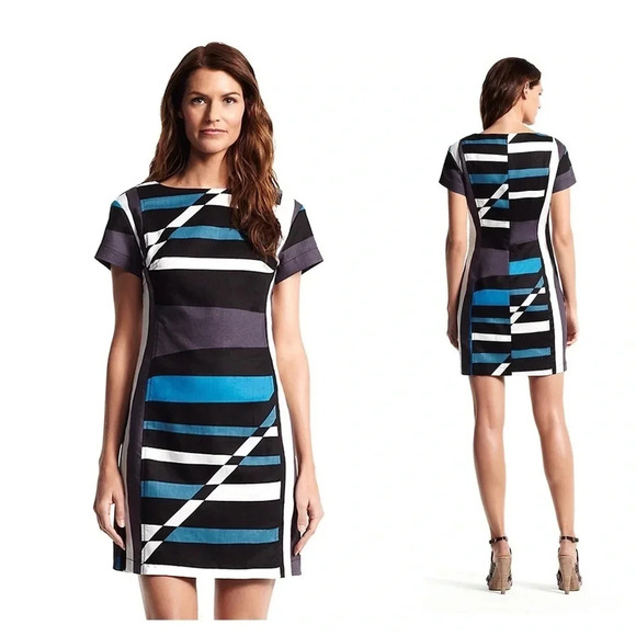 Derek Lam for DesigNation Striped Sheath Dress - Picture 1 of 11